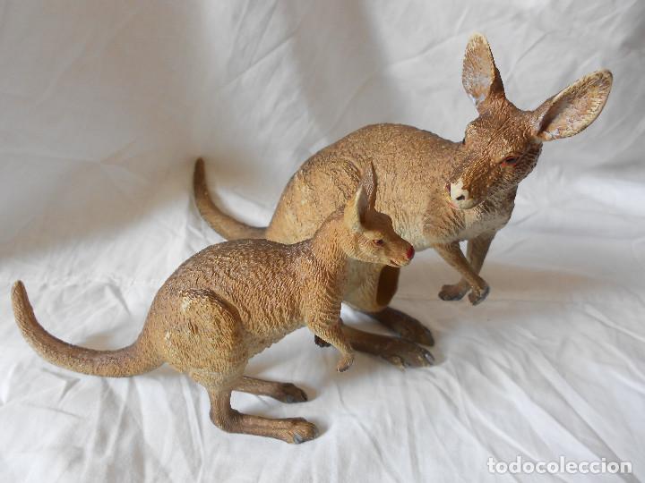 Figuras de goma y PVC: LOTE 2 KANGOROO (CANGUROS) TRIPLE A AAA A&Ntilde;OS 90. MUY RARO