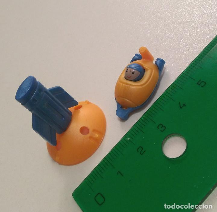 Figuras de Borracha e PVC: nave kinder mini mu&ntilde;eco nave miniatura figurita espacial space ship mu&ntilde;equito