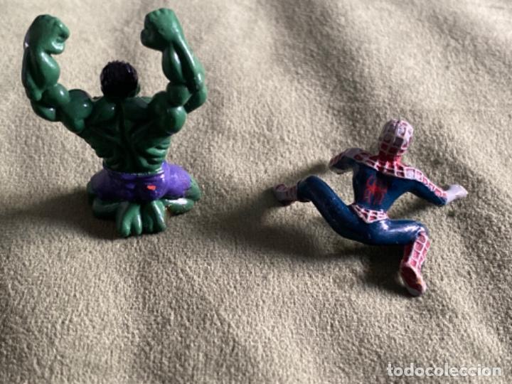 Figuras de goma y PVC: FIGURAS MINIATURAS HULK SPIDERMAN - Foto 2