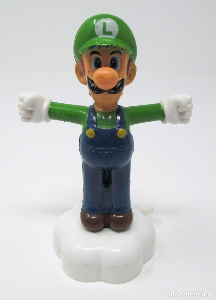 Gummi- und PVC-Figuren: Figura de Luigi de Super Mario Bross - Nintendo - Mc Donalds 2016 - Mide 9,5 cm de alto