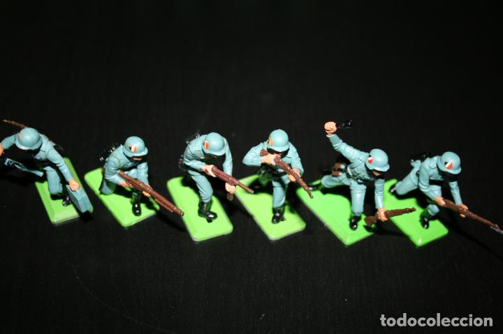 Figuras de goma y PVC: britains deetail 044 Infanter&iacute;a alemana 2&ordf; Guerra Mundial primera serie completa (6 fig)