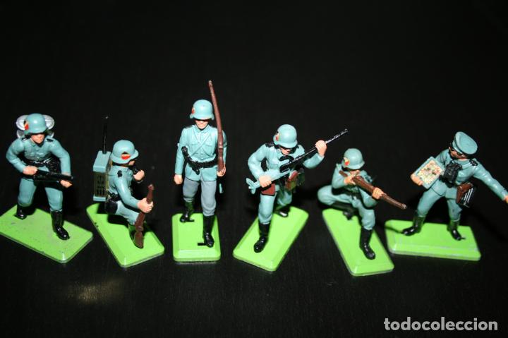 Figuras de goma y PVC: britains deetail 045 Infanter&iacute;a alemana 2&ordf; Guerra Mundial segunda serie completa (6 fig)