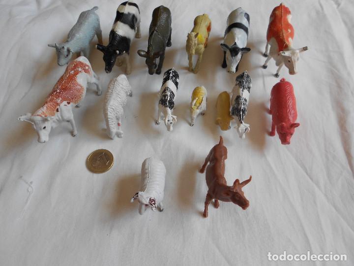 Figuras de goma y PVC: LOTE 15 ANIMALES TIPO PECH, REAMSA, JECSAN, COMANSI A&Ntilde;OS 70-80