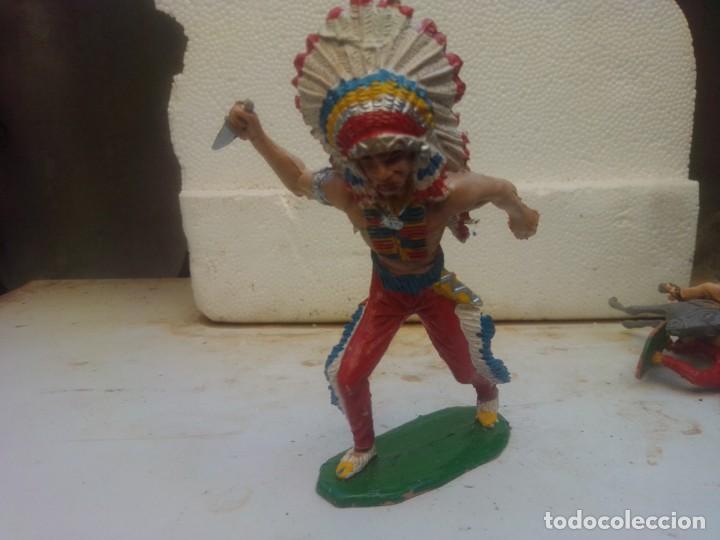 Figuras de goma y PVC: Indio de comansi tama&ntilde;o lafredo - Foto 1