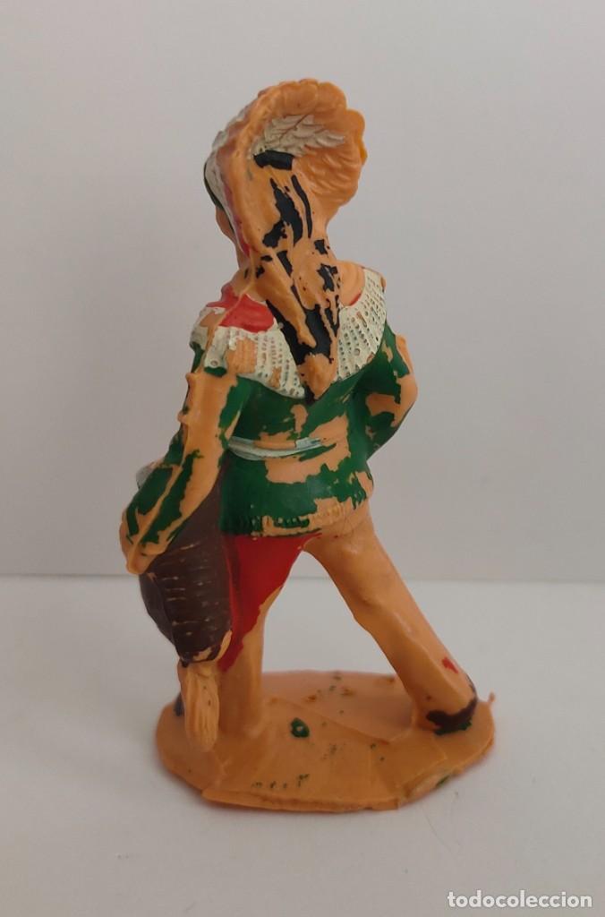 Figuras de goma y PVC: Indio de Reamsa a&ntilde;os 60. - Foto 2