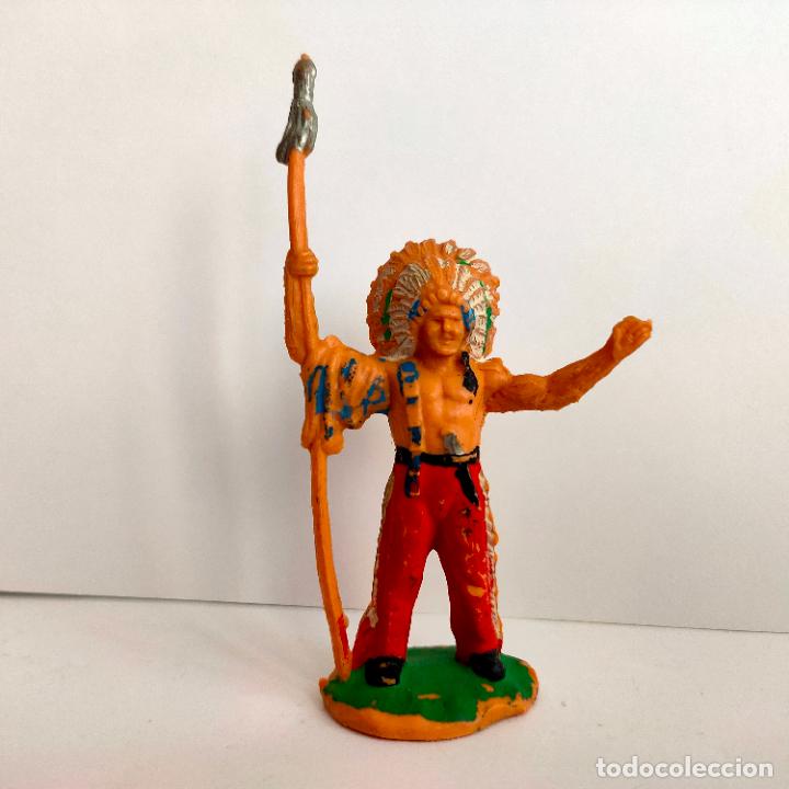 Figuras de goma y PVC: Indio de Reamsa a&ntilde;os 60. - Foto 1