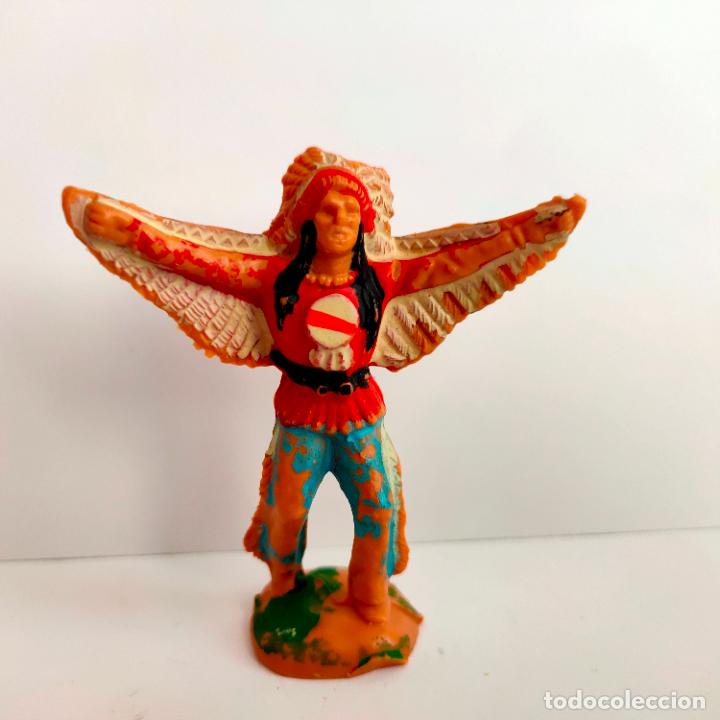 Figuras de goma y PVC: Indio de Reamsa a&ntilde;os 60. - Foto 1