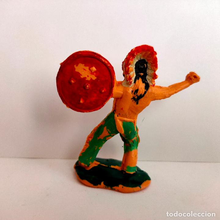 Figuras de goma y PVC: Indio de Reamsa a&ntilde;os 60. - Foto 2