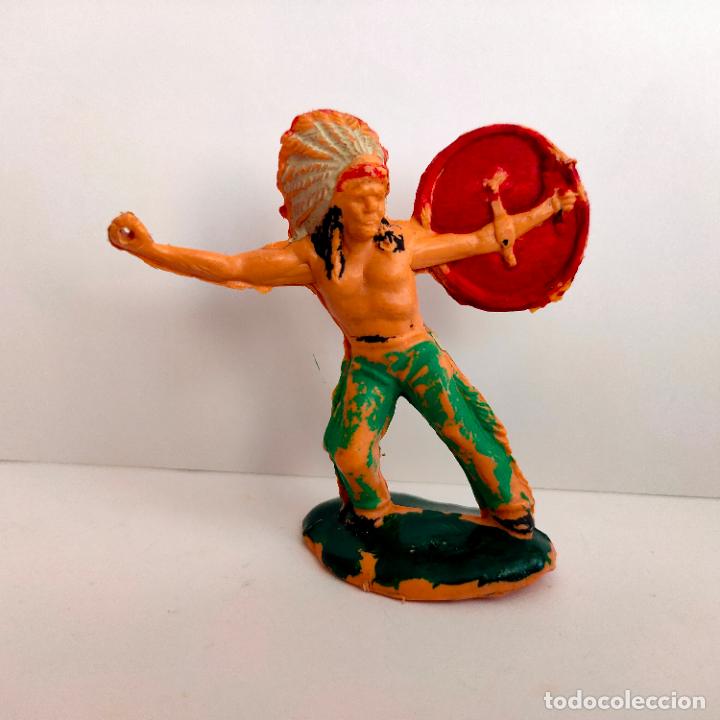Figuras de goma y PVC: Indio de Reamsa a&ntilde;os 60. - Foto 1