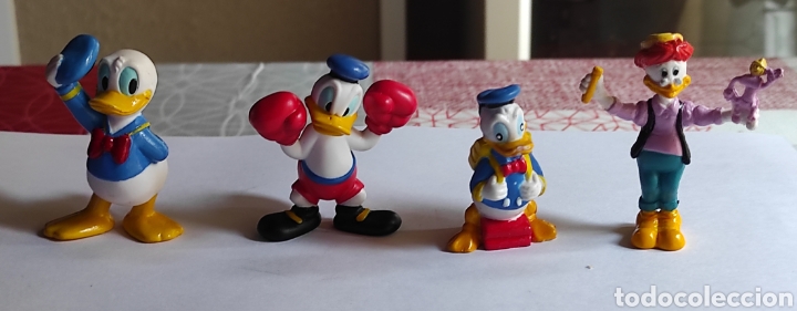 Figuras de goma y PVC: PATO DONALD. 4 FIGURAS. - Foto 1