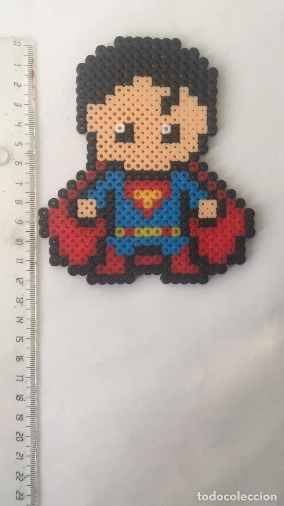 Figuras de goma y PVC: SUPERMAN HECHO CON HAMA BEADS - Foto 1