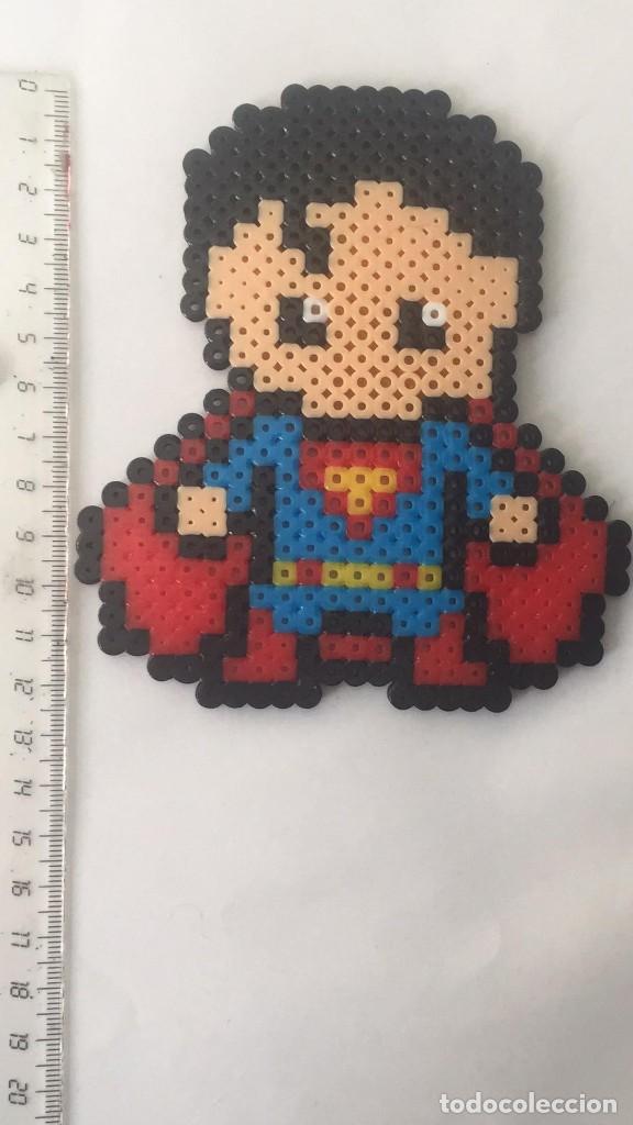 Figuras de goma y PVC: SUPERMAN HECHO CON HAMA BEADS - Foto 2