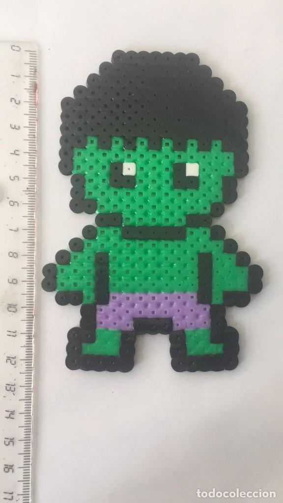 Figuras de goma y PVC: HULK HECHO CON HAMA BEADS - Foto 1