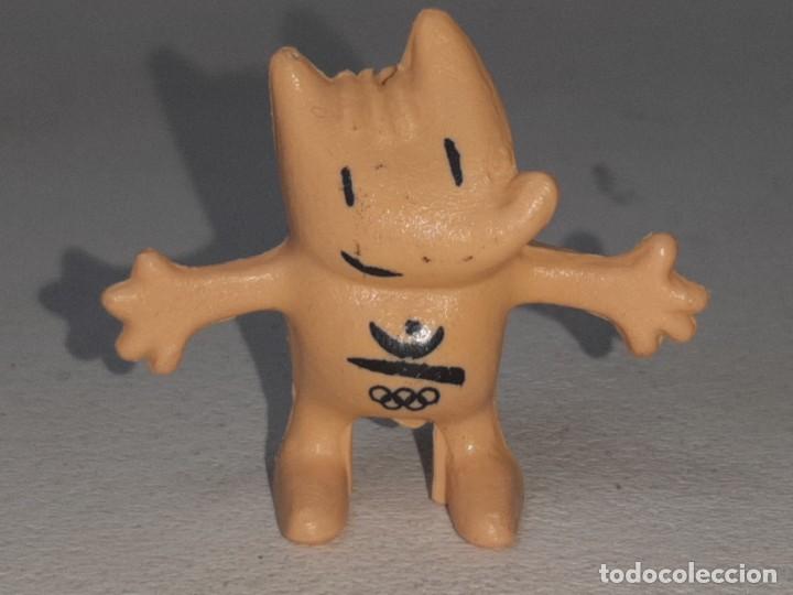 Figuras de goma y PVC: ANTIGUA FIGURA DE PLASTICO DE COBI MASCOTA JUEGOS OLIMPICOS BARCELONA 92