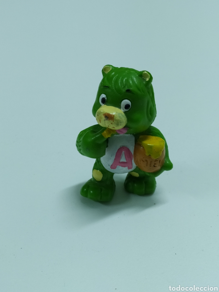Figuras de Goma y PVC: FIGURA DE GOMA DURA OSO AMOROSO VERDE A&Ntilde;OS 80 - W.