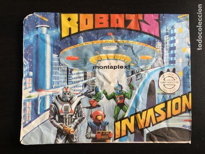 Figuras de goma y PVC: MONTAPLEX - SOBRE VAC&Iacute;O INVASI&Oacute;N ROBOTS - Foto 1