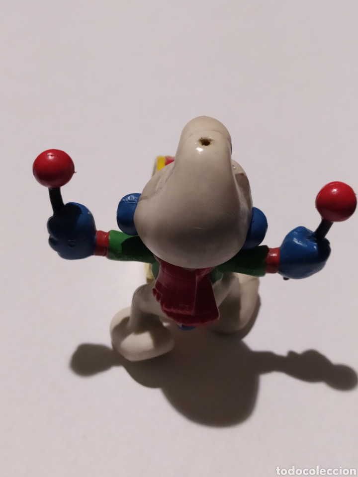 Figuras de goma y PVC: Figura Schleich - Pitufo tocando el tambor - Foto 2