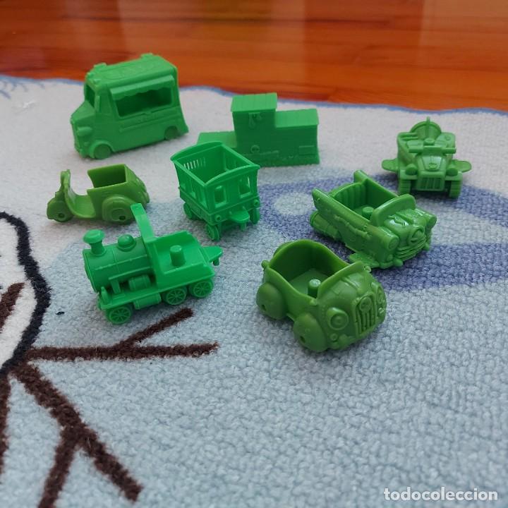 Gummi- und PVC-Figuren: ZOMLINGS LOTE ACCESORIOS VEHICULOS VERDE