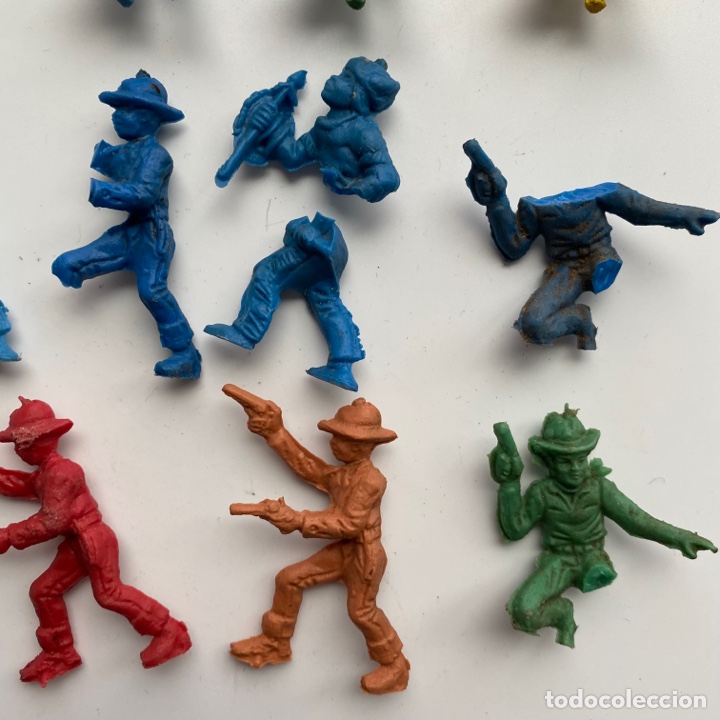 Figuras de goma y PVC: Lote indios y vaqueros cowboys oeste far west - Foto 4