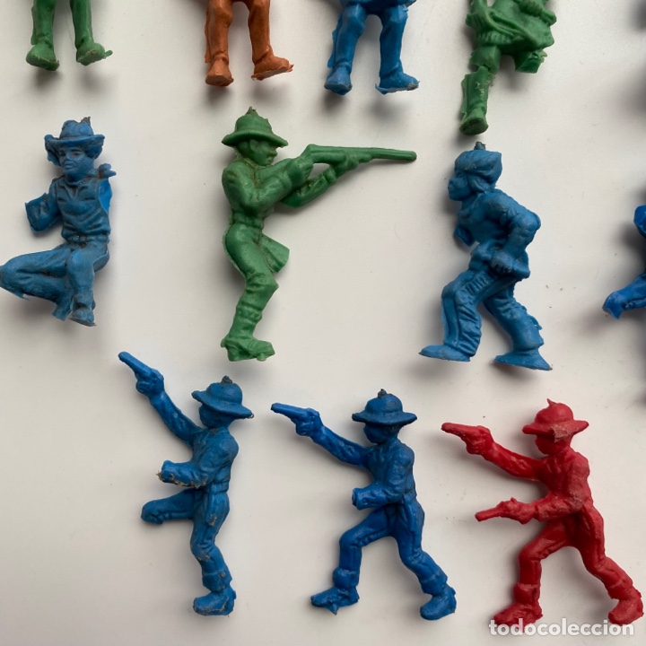 Figuras de goma y PVC: Lote indios y vaqueros cowboys oeste far west - Foto 5