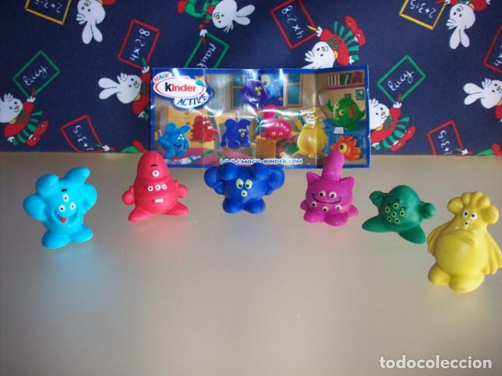 Figuras de goma Kinder: lote de 6 monstruitos magic kinder - Foto 1