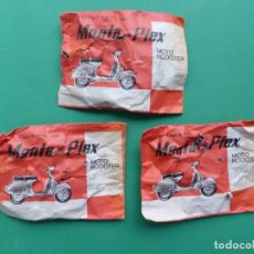 Figuras de Goma y PVC: 3 SOBRES SORPRESA SIN USAR - MOTO SCOOTER - AÑO 1967 - VER FOTOS ADICIONALES. Lote 342259083