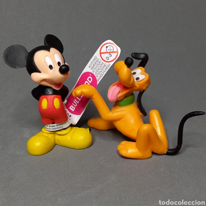 Figuras de goma y PVC: Mickey Mouse y Pluto, Disney de Bullyland - Foto 1