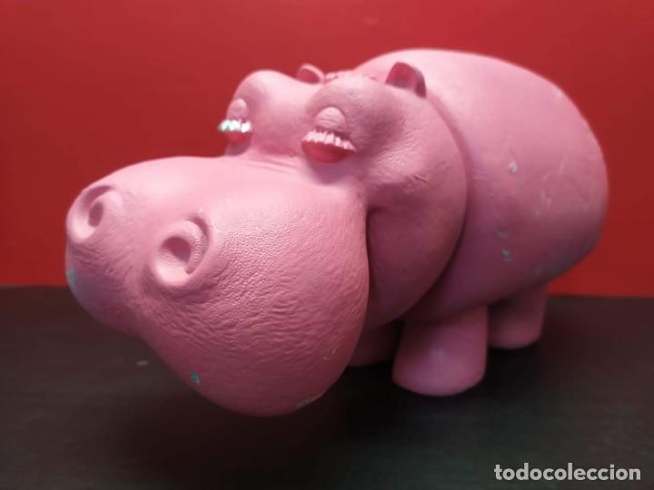 figura muñeco hipopótamo pipo rosa promocional de dodot ausonia años 80 difícil 