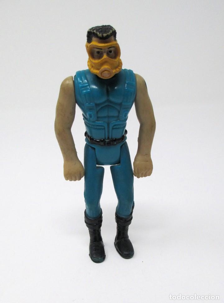 Figuras de goma y PVC: Figura articulable de Acti&oacute;n Man Buceador - 10 cm de alto, Mc Donald 2002 Hasbro