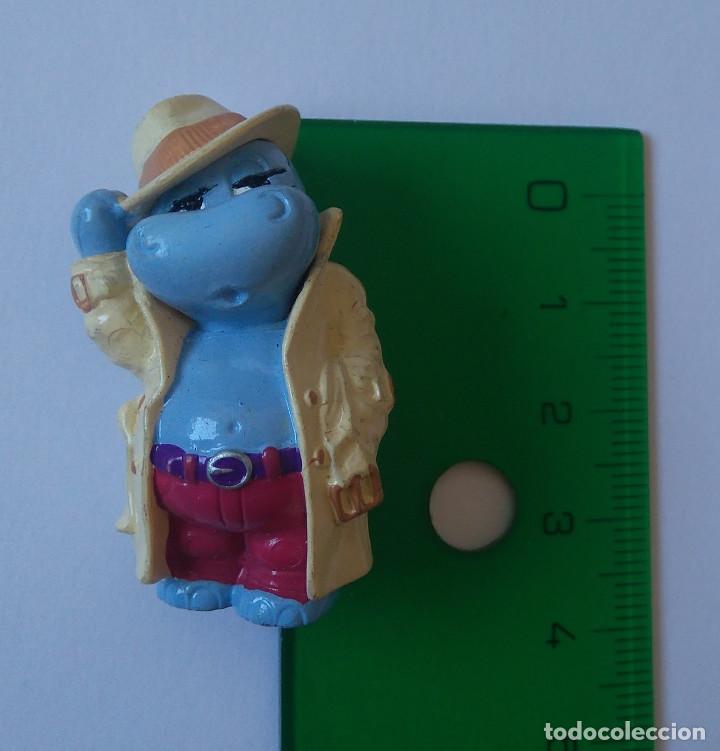 Figuras de Goma Kinder: FIGURA HAPPY HIPPO HIPO MINIATURA KINDER MONOBLOC cine sORPRESA MU&Ntilde;ECO Humphrey Bogart casablanca