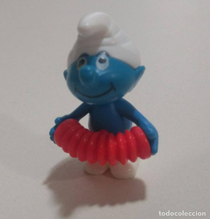 Kinder &Uuml;berraschung: pitufo acordeon mu&ntilde;eco musico acordeionista smurf montable figurita a&ntilde;os 90 pitufito musica