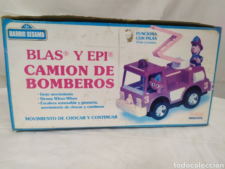 Figuras de goma y PVC: Cami&oacute;n de bomberos de Epi y Blas - Foto 3