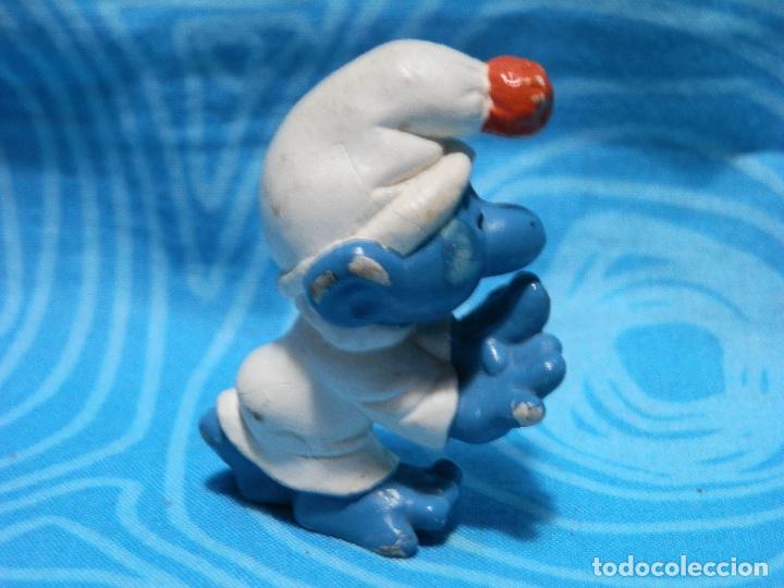 Figuras de goma y PVC: PITUFO SONAMBULO, PEYO - Foto 2