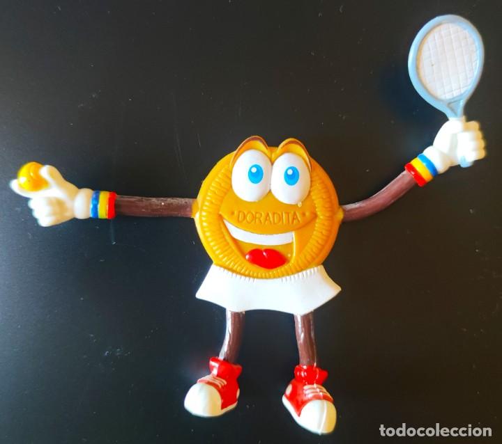 Figure di Gomma e PVC: Galleta Doradita Tenis figura de goma flexible de galletas Marb&uacute;.
