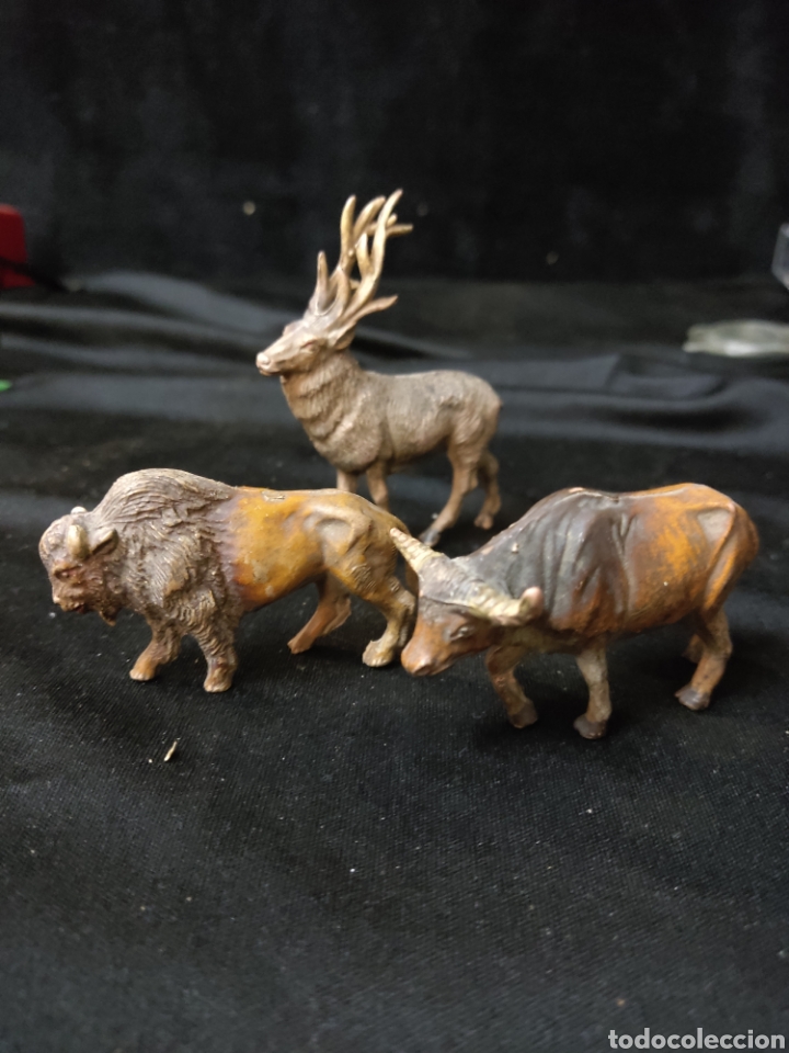 Figuras de goma y PVC: 3 animales goma pech??? - Foto 1