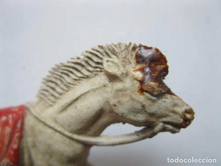 Figuras de goma y PVC: LOTE DE 4 CABALLOS ANTIGUOS. - Foto 4