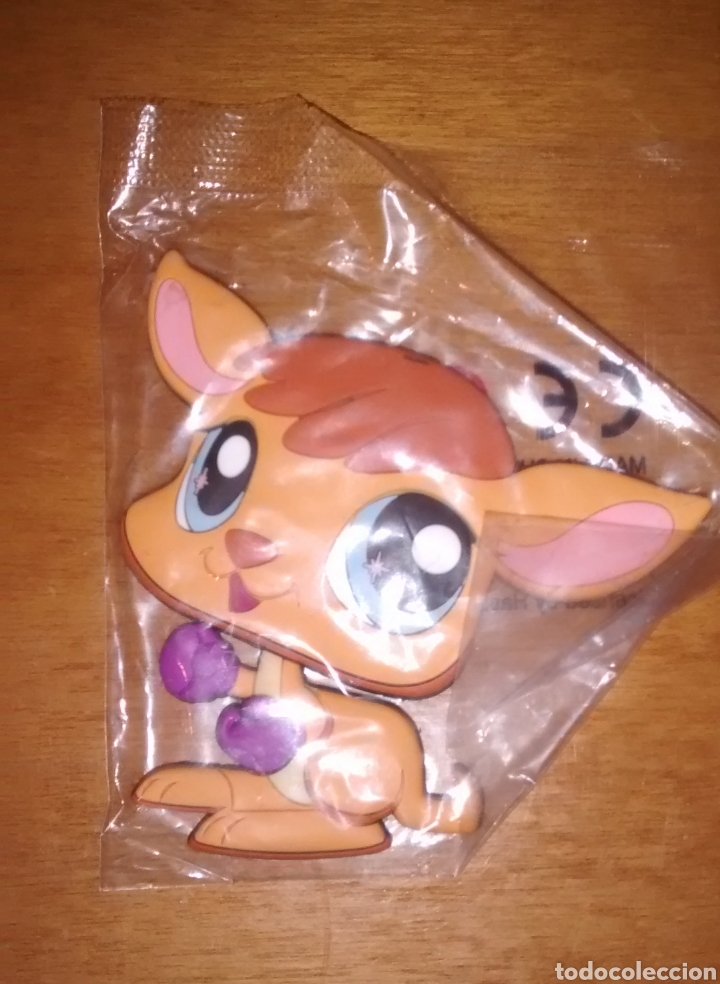 Figuras de goma y PVC: Im&aacute;n Littlest Pet Shop de Hasbro descatalogado nuevo canguro boxeo