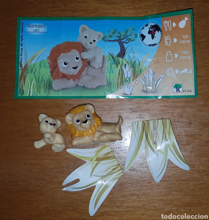 figura kinder familia león leones bebé y mamá f - Compra venta en  todocoleccion