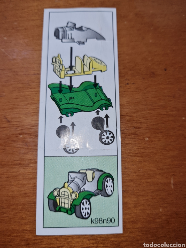 Figuras de Borracha e PVC: Bpz kinder papel instrucciones K98 n90 coche metal folleto figuras Ferrero antigua (bol 3 )