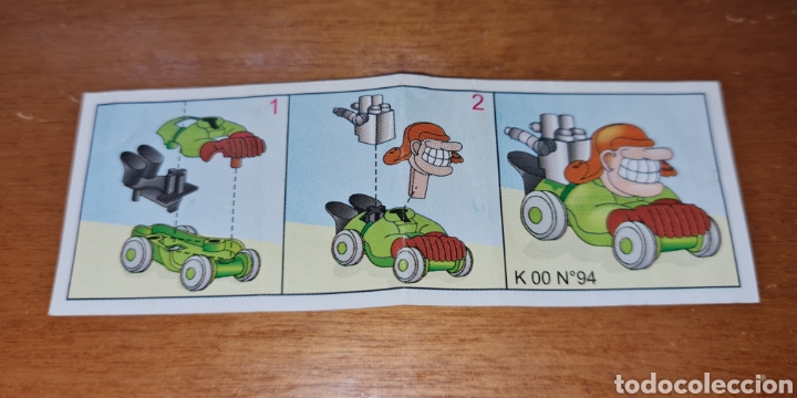 Kinder &Uuml;berraschung: Bpz kinder papel instrucciones coche K00 n94 folleto figuras Ferrero antigua (bol 3 )