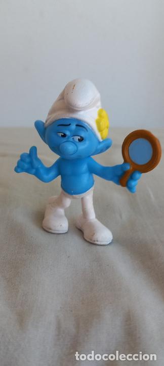 Figuras de Goma y PVC: FIGURA MU&Ntilde;ECO PITUFO CON ESPEJO, PEYO 2013. DE MCDONALDS