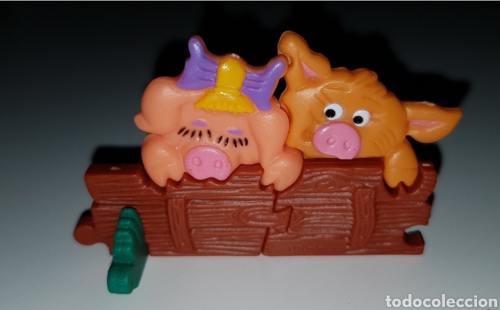 Kinder &Uuml;berraschung: Figura kinder Ferrero antigua puzzle 3D puzle cerditos mu&ntilde;eco colecci&oacute;n premium sorpresa huevo