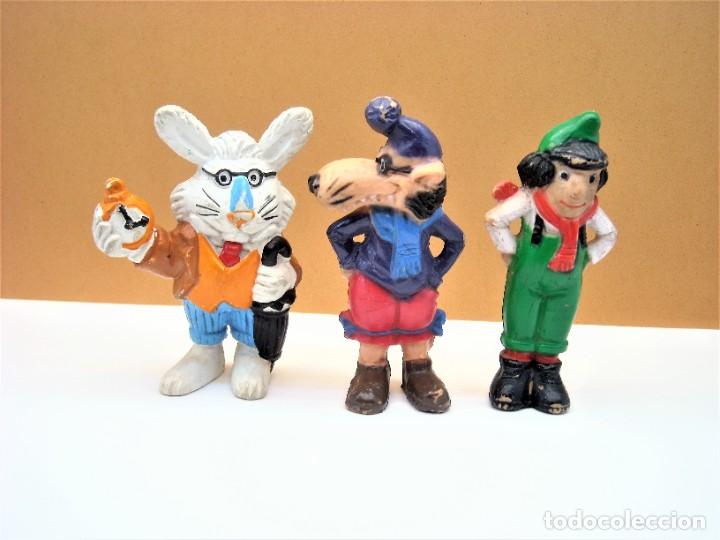 Figuras de Goma y PVC: Lote de Mu&ntilde;ecos en Goma / Pvc . Personajes de los Cuentos Juplay. A&ntilde;os 80