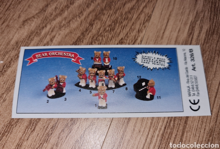 Kinder &Uuml;berraschung: Bpz papel instrucciones Zaini o similar orquesta de osos folleto figuras no kinder (bol 2)
