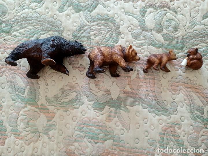 Figuras de goma y PVC: FIGURAS SCHLEICH OSOS (4 EJEMPLARES) - Foto 1