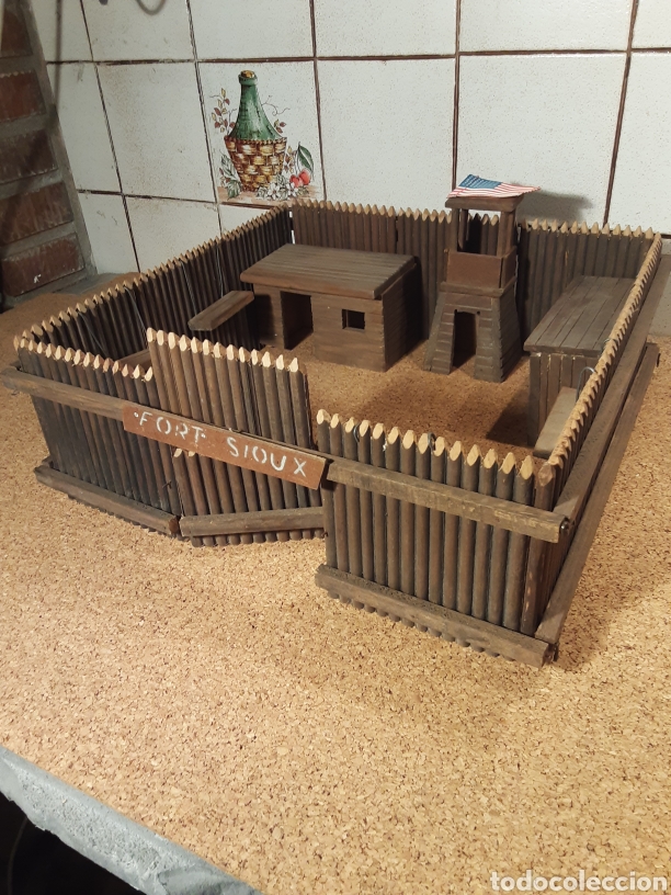 Figuras de goma y PVC: Fuerte de madera Fort Sioux - Foto 2