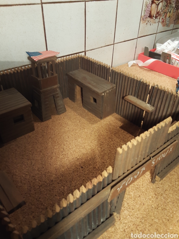 Figuras de goma y PVC: Fuerte de madera Fort Sioux - Foto 5