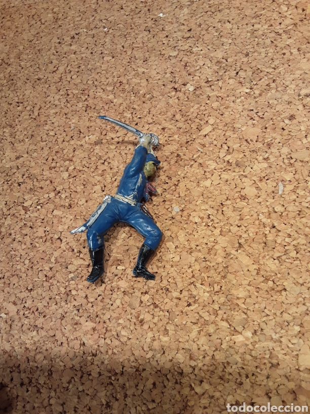 Figuras de goma y PVC: Confederado de Pech a caballo. Goma - Foto 5