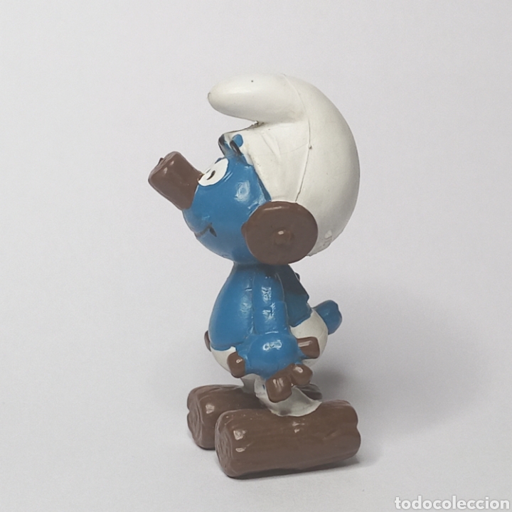 Figuras de goma y PVC: Pitufo tronco. Schleich a&ntilde;o 1988 - Foto 2
