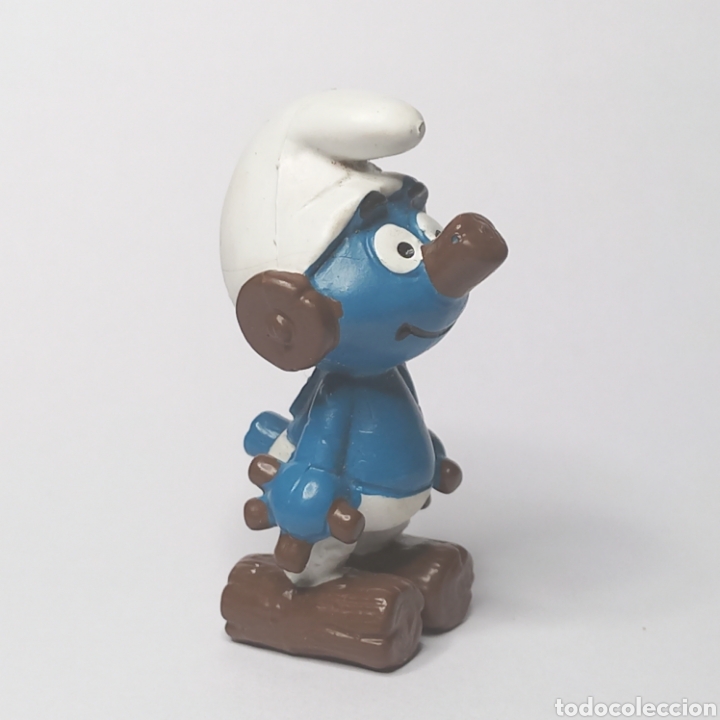 Figuras de goma y PVC: Pitufo tronco. Schleich a&ntilde;o 1988 - Foto 5